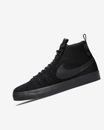 Nike SB Zoom Blazer Mid PRM Negros Grises Oscuro Negros Negros | MX 2206